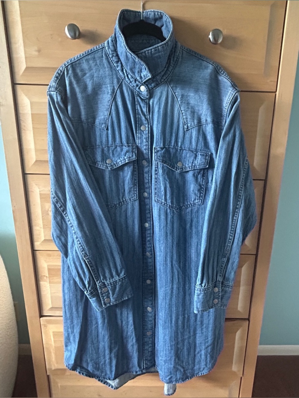 Universal Thread Western Denim Shirtdress - Picture 3 of 12